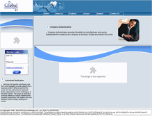 Tablet Screenshot of global-authentication.com